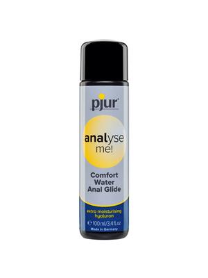 100ml bottle of Pjur analyse me! Water-based Personal Lubricant with yellow and grey label