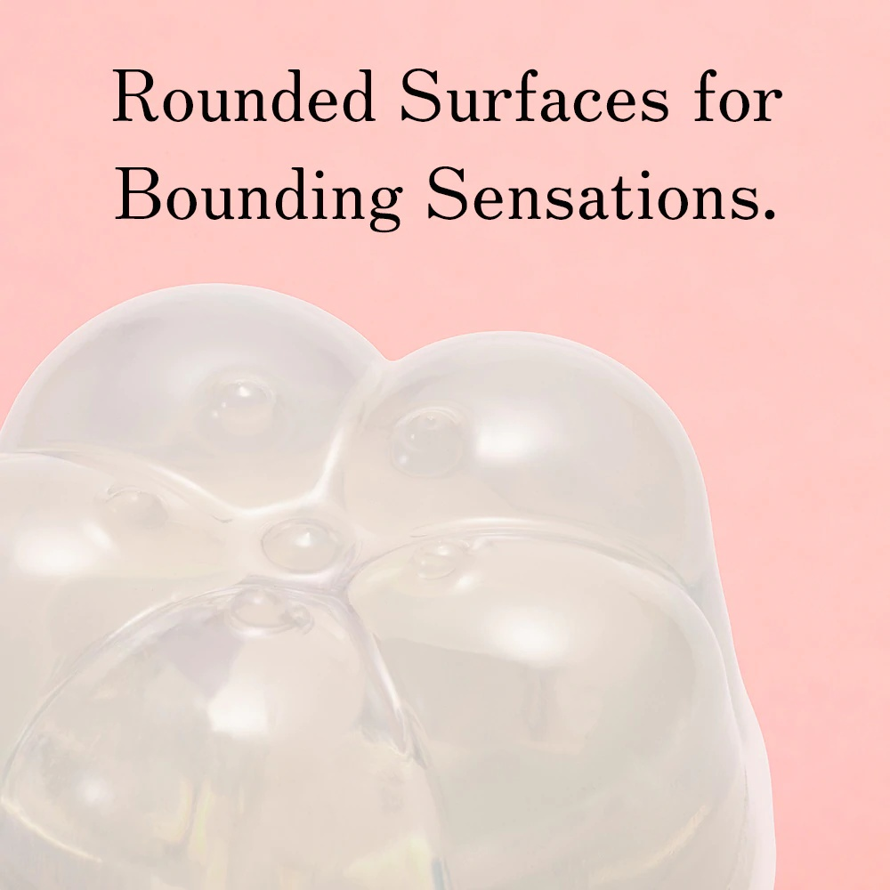 Close-up of Tenga Iroha Petit Plum’s soft and flexible texture, designed for gentle stimulation