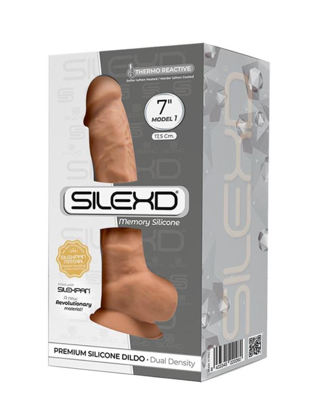 7-inch body-safe silicone dildo with smooth finish and lifelike shape